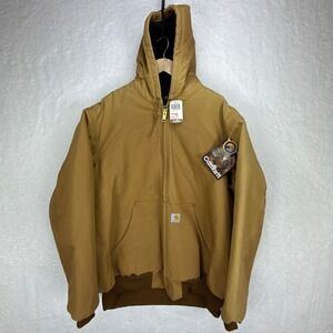 Carhartt Sandstone Active Jacket Quilt Lined Mens XL‎ J140 BRN Brown NWT